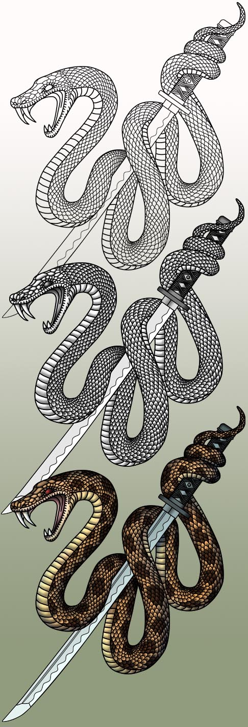 日本刀と蛇: 妄想図鑑
